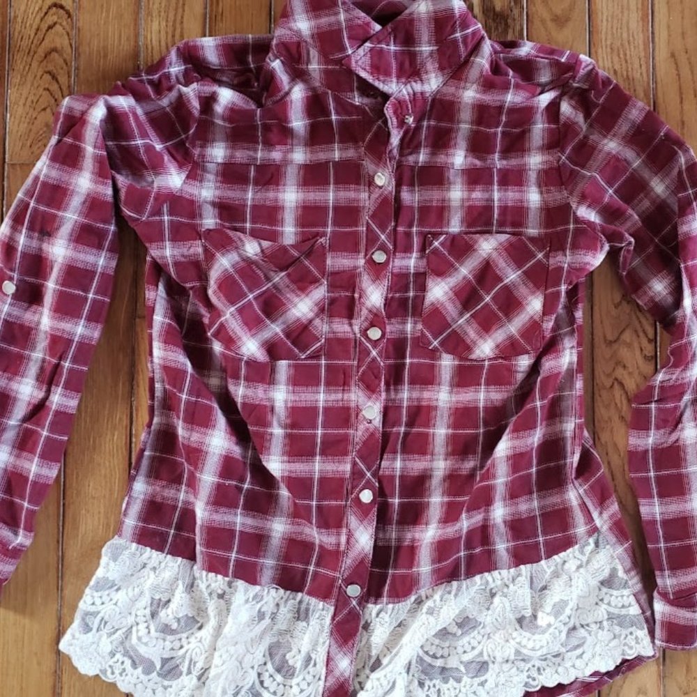 Lace Bottom Flannel